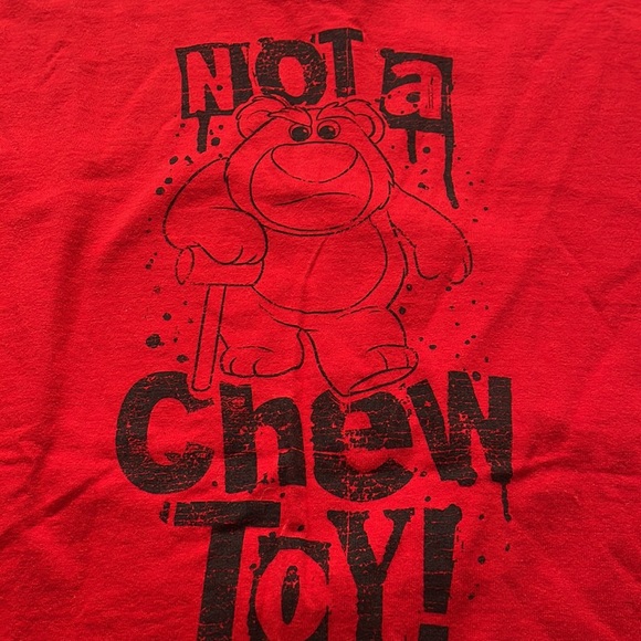 Boys Disney Toy Story Lotso Bear T-Shirt | Red tshirt - Picture 2 of 4
